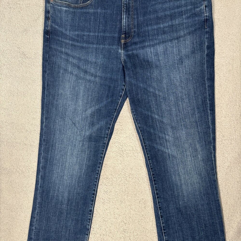 Lucky Brand Jeans Men’s Size 44x31 Athletic Fit Whiskers Grunge Skate Blue Denim - Picture 3 of 16